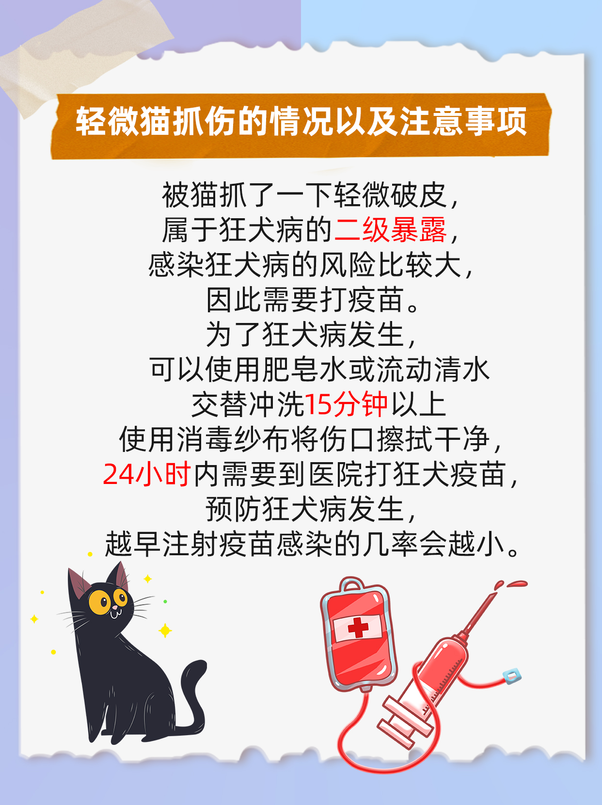 猫抓伤了要打疫苗吗图片