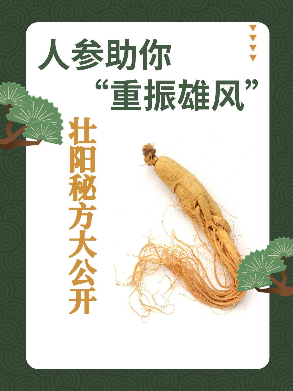人参助你“重振雄风”，壮阳秘方大公开！