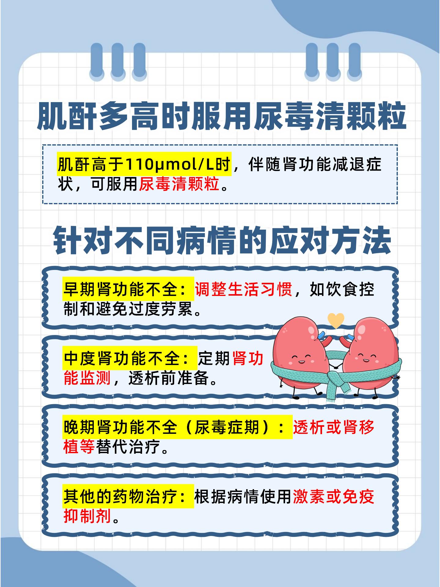 肌酐多少需服药？尿毒清使用详解
