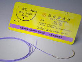 上海医用 带线缝合针(锦纶线)