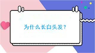 为什么长白头发？